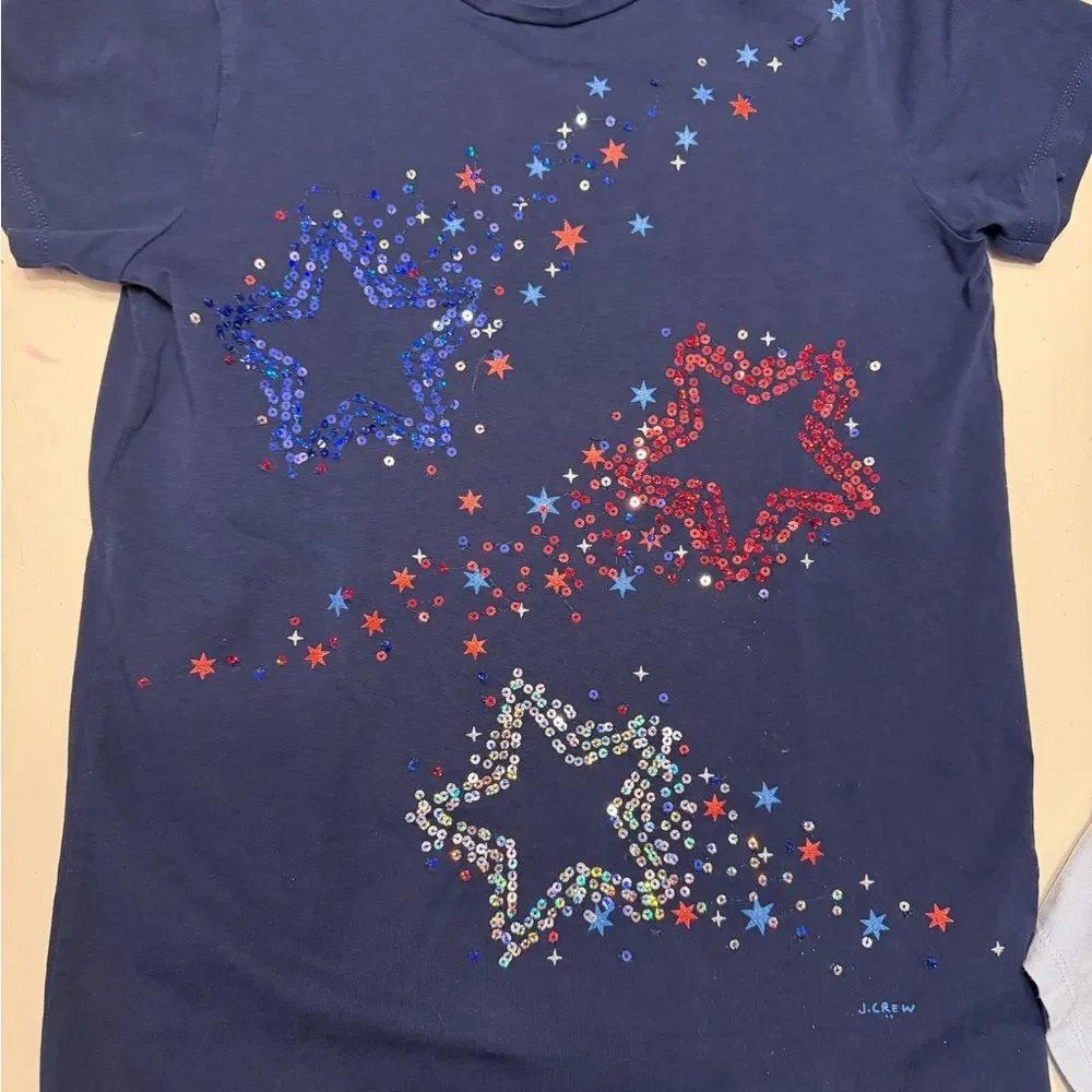 Crewcuts Kids Tees holiday bundle- Red Heart, Green Clover, fireworks
